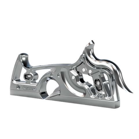 HP-10 Foxtail Convertible Plane, a precision woodworking hand tool with a metallic finish and distinctive foxtail handle design.