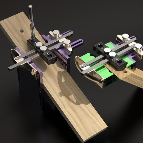 DJ-3-J Jaw Kit components used on wood piece