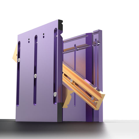 DJ-3-J Jaw Kit components  purple and orange