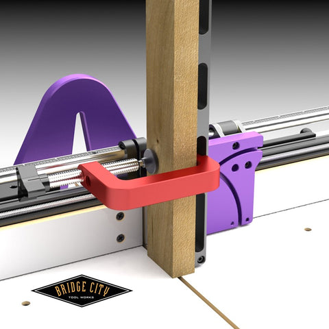 A  tenon miter jig,  use with a precision fence on a table saw.